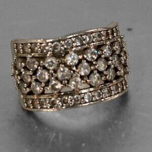 Silver Shiny Full Diamond Ring AB